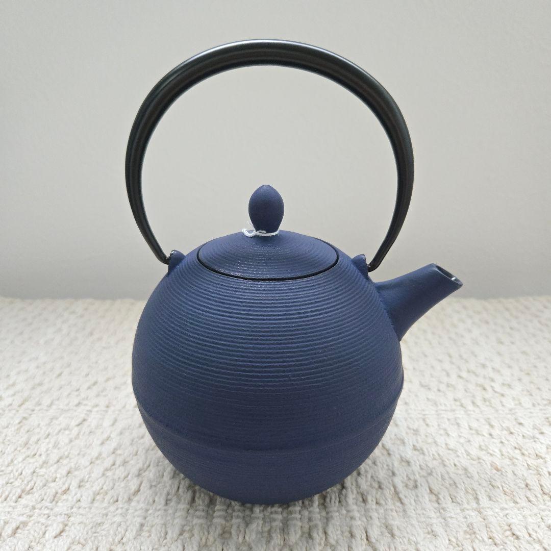 藍花 Aika 盛岡南部鉄器 鉄瓶 日の丸 紫紺 日本製