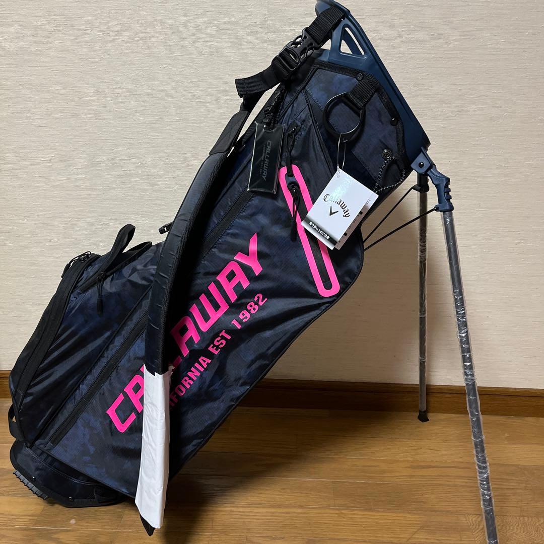 値下げ❣️キャロウェイ超軽量9型未使用スタンド式キャディーバッグ　ネイビー