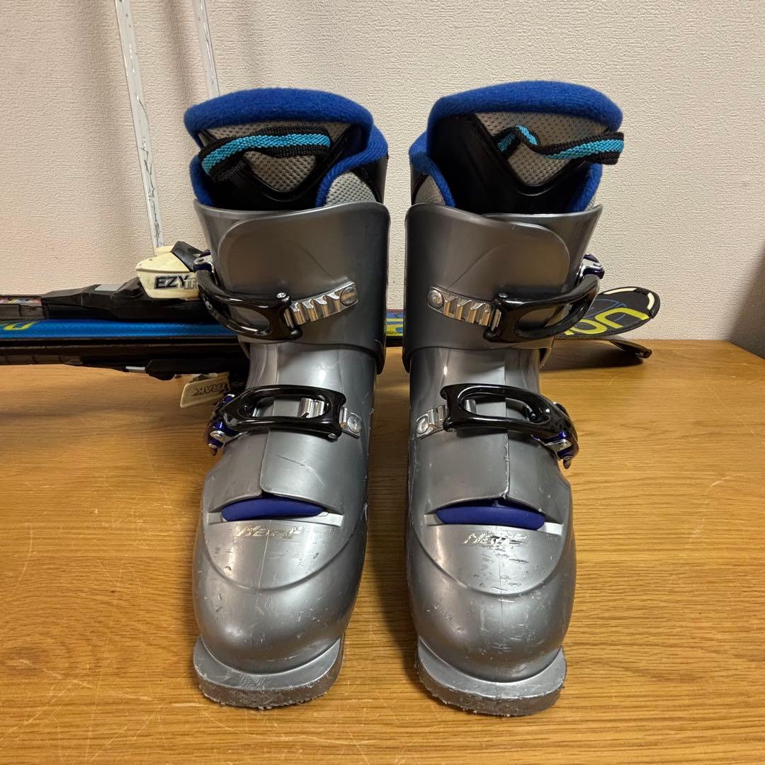ジュニアスキーセット　ストック付　Salomon 120cm 23-23.5cm