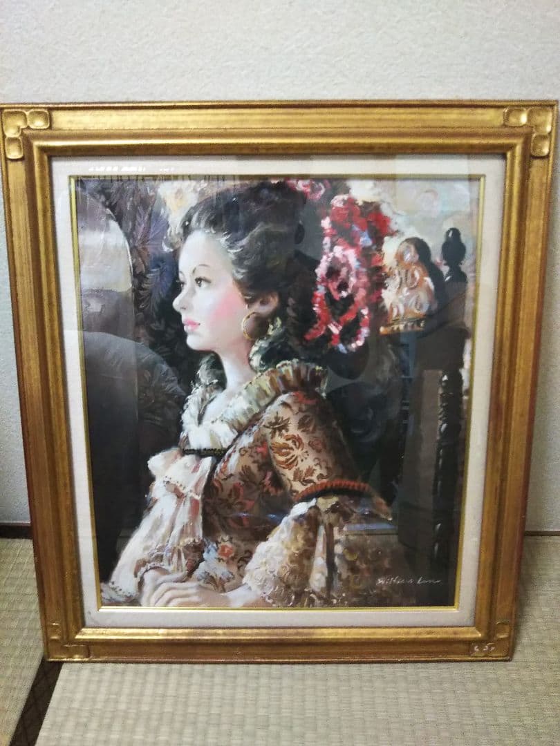 貴婦人、油絵、絵画  美術品