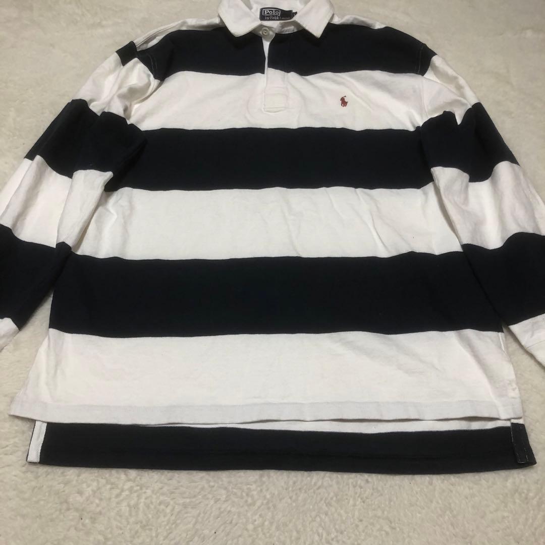 ポロラルフローレン　ラガーシャツ　ポロシャツ　ボーダー　ポニー刺繍　常田大希着用