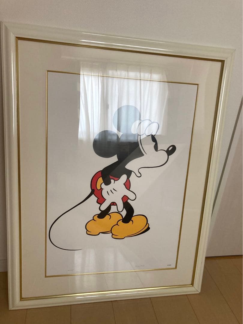 ミッキー　絵画　Sowa Reiserサイン有り