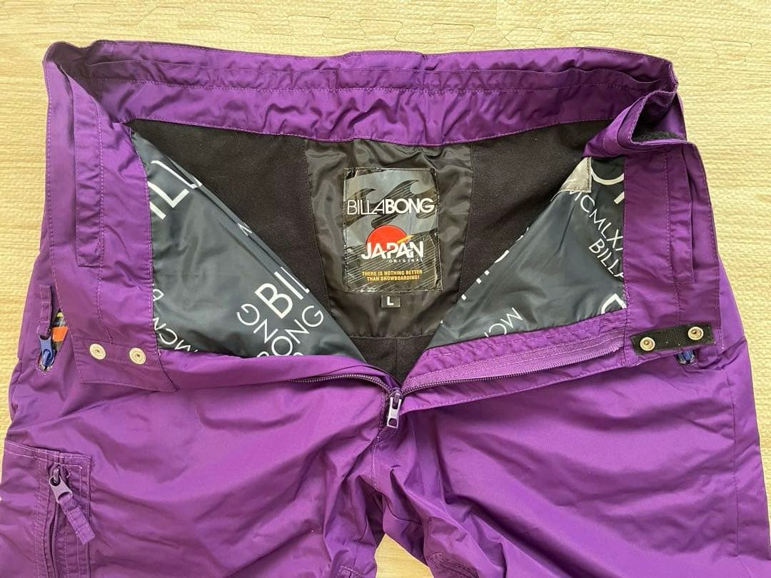 Billabong メンズ　スノーボードウェア 紫色　新品未使用　試着のみ