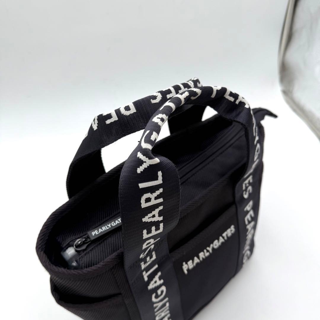 未使用品‼️【PEARLY GATES】定番ロゴゴルフカートバックネイビー男女兼用