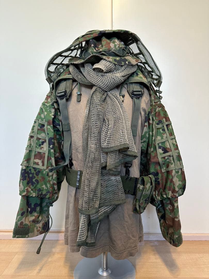 【サバゲー入門】陸自2型迷彩トップス&ハーネスセット 付属品多数 初心者向け