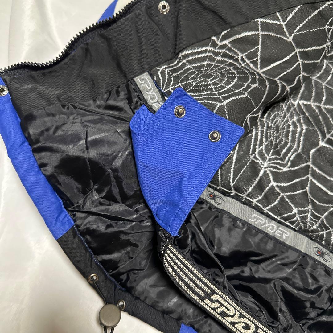 スパイダー　スキージャケット S キッズサイズ　ブルー　スノーボード