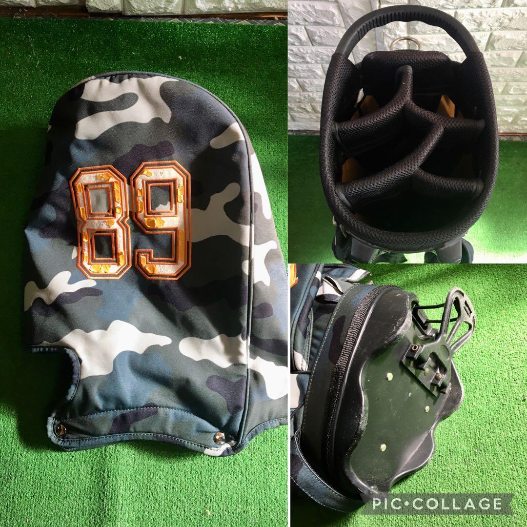 PERLY GATES☆パーリーゲイツ キャディバック☆迷彩☆ネームプレート付き