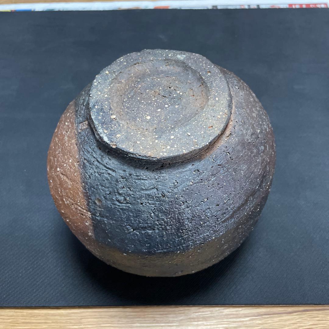 中川伊作　知花南蛮焼き　花いけ　水指