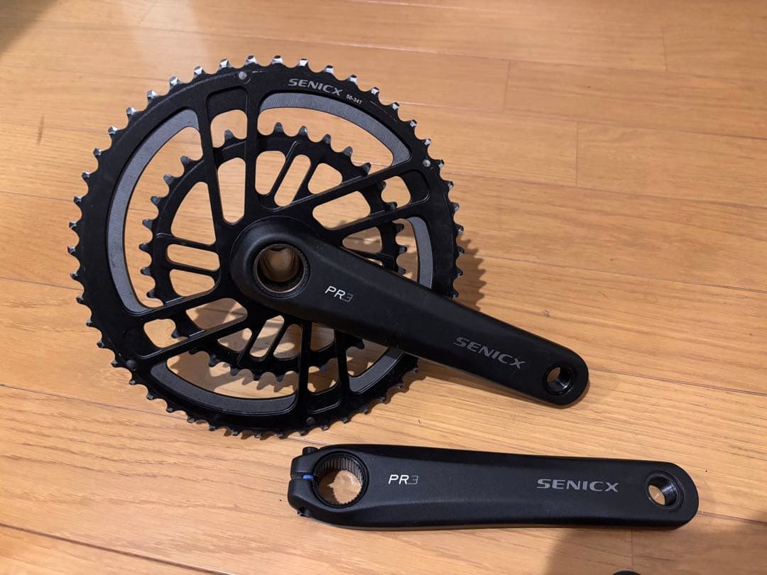 SENICX PR3 軽量アルミクランクセット 165mm 50-34T 48T