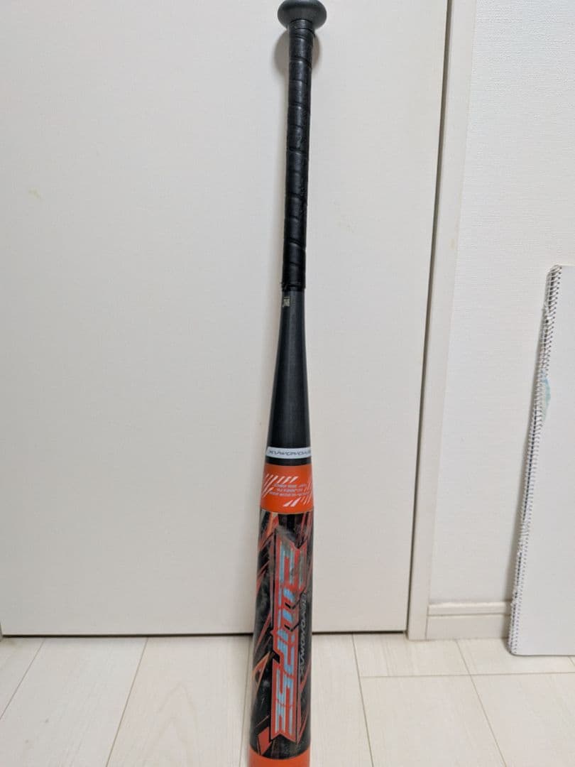 ミズノ　軟式用バット 黒/赤