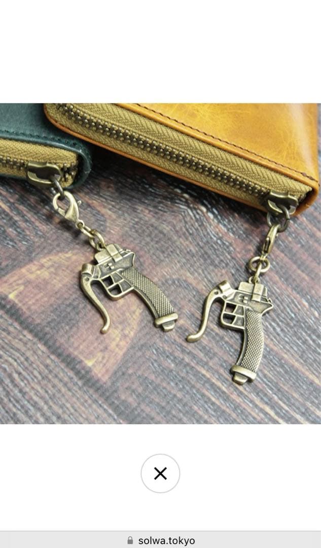 進撃の巨人 SOLWAコラボ レザーラウンドウォレット(長財布)グリーン