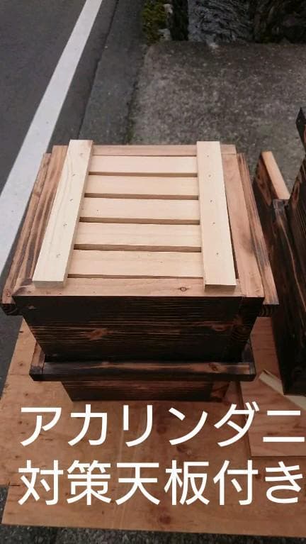 蜜蜂巣箱３段監視扉付