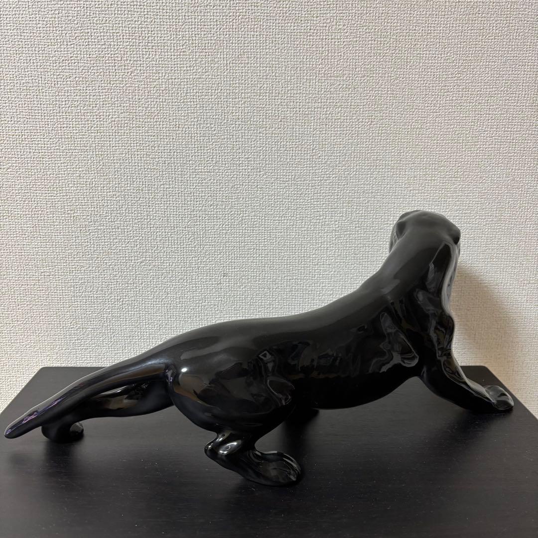Vintage black panther ブラックパンサー　セラミック　置物