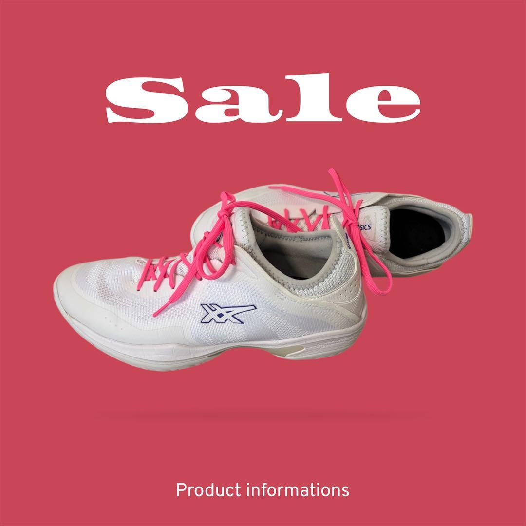 【美品】asics GLIDE NOVA FF3/グライドノヴァFF3レア白/紫