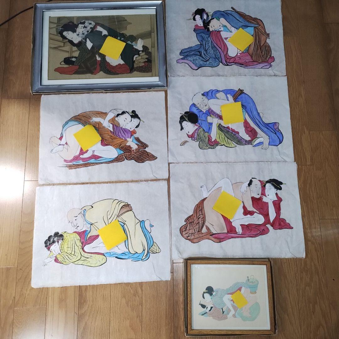 h 浮世絵 春画 艶画 美人画 日本画 人物画 年代物