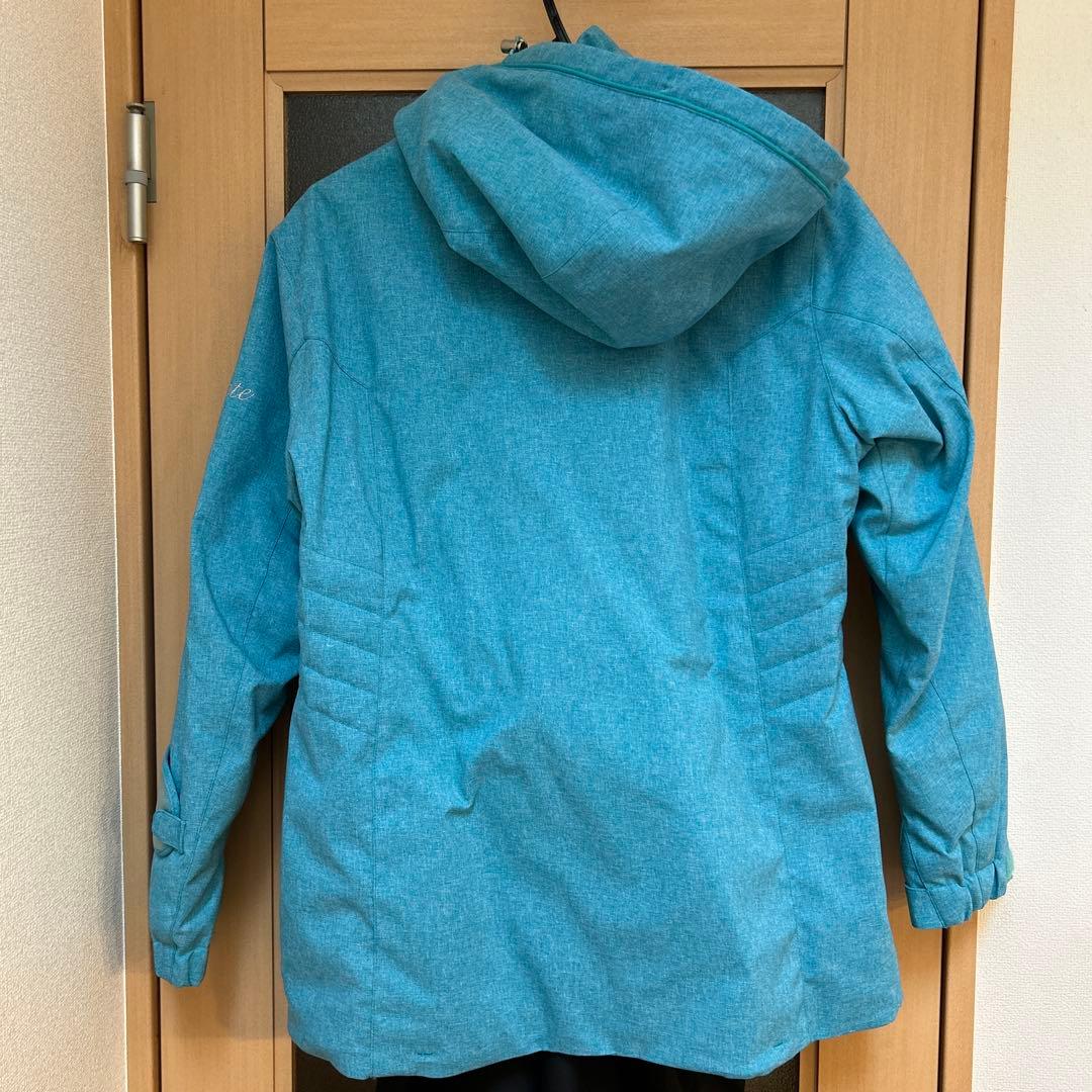 女性用DESCENTEスキーウェア上下 ブルー/ブラック