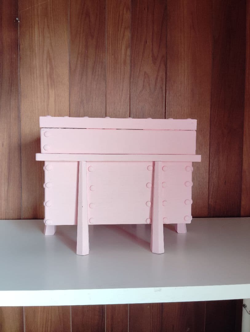 お賽銭箱　ピンク　47x38x40cm