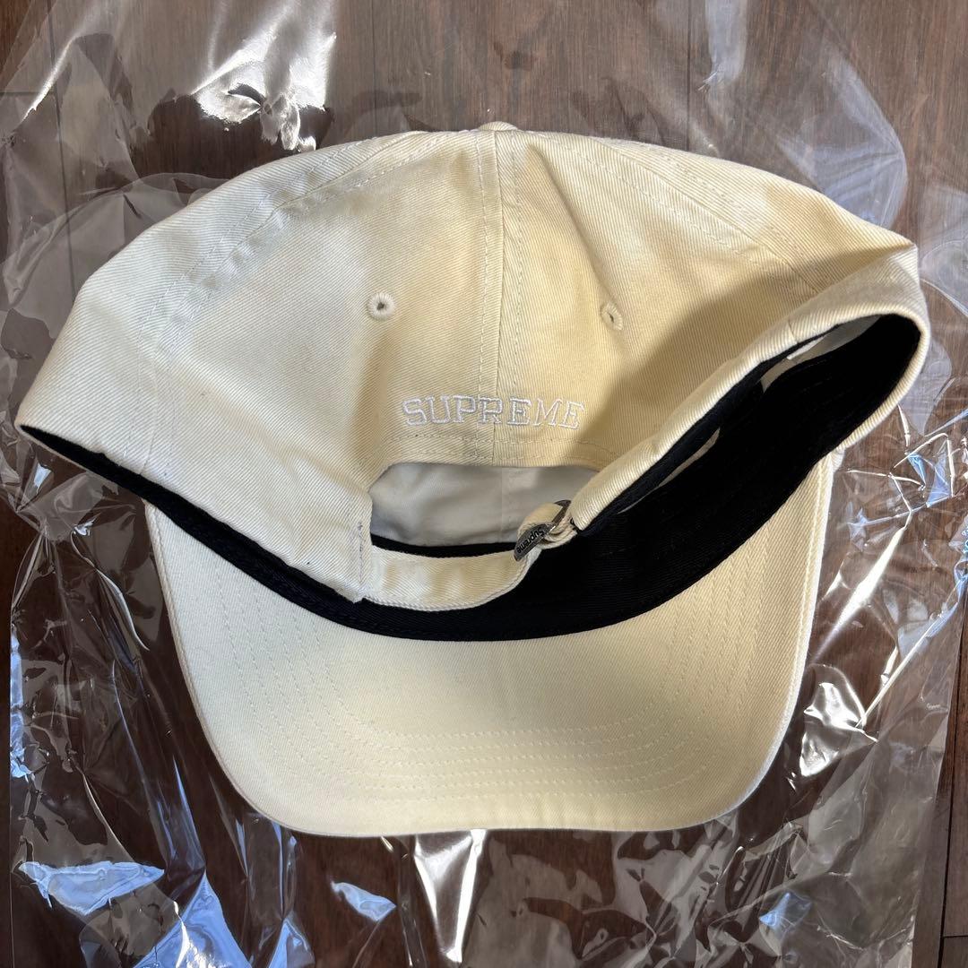 supreme Sロゴ　キャップ　イエロー