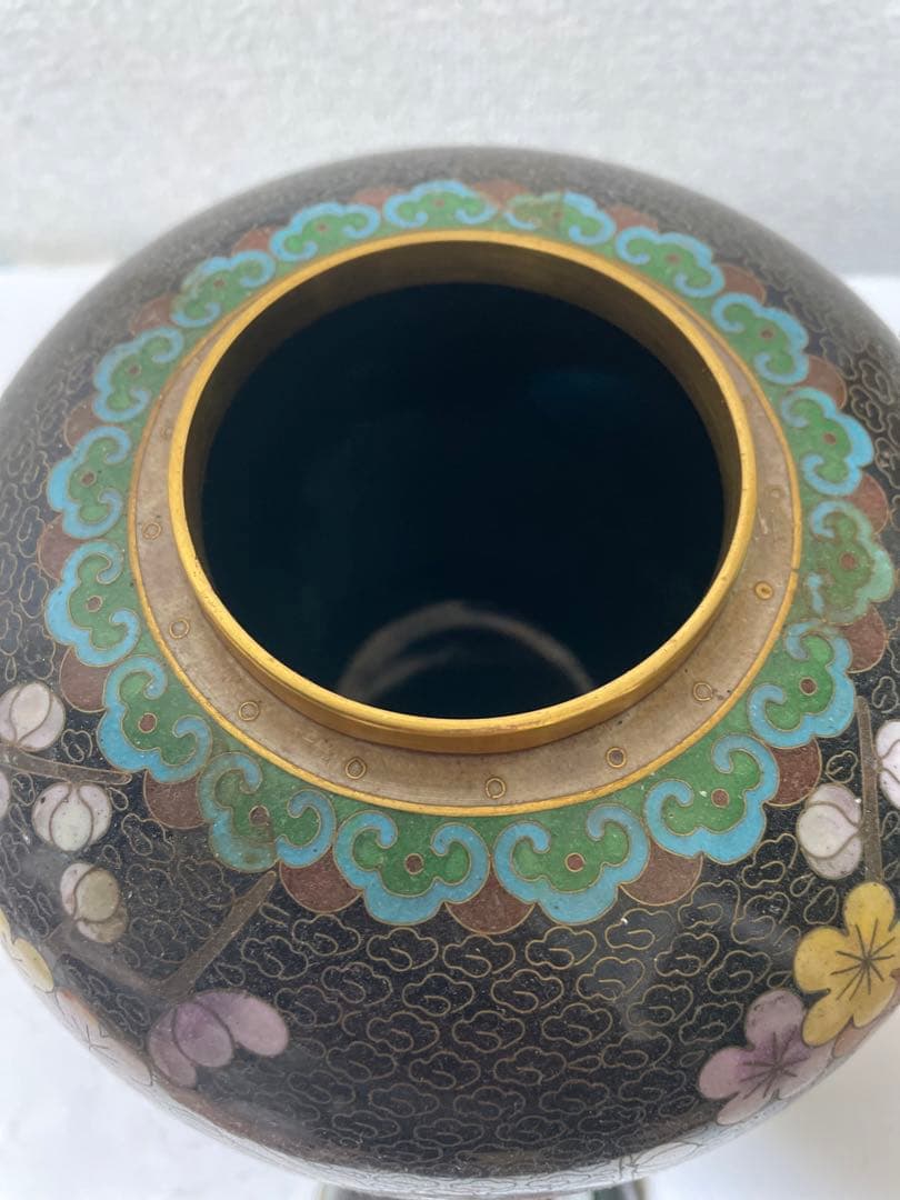 中国景泰藍 七宝焼 壺