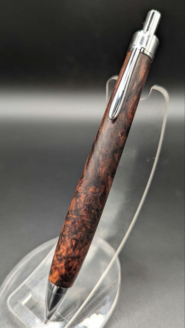 291ペン工房翌檜　特上　ホンジュラスローズウッド　木軸シャーペン　ボールペン