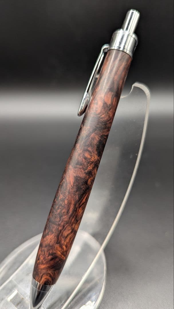 291ペン工房翌檜　特上　ホンジュラスローズウッド　木軸シャーペン　ボールペン