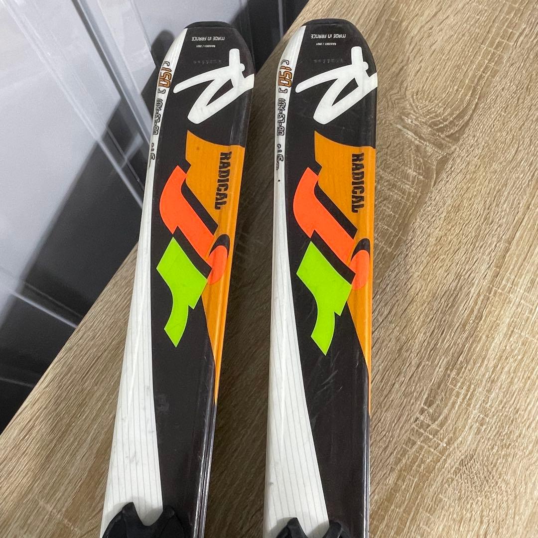 ROSSIGNOL150cm 25.5cm ストック105cm付きスキーセット