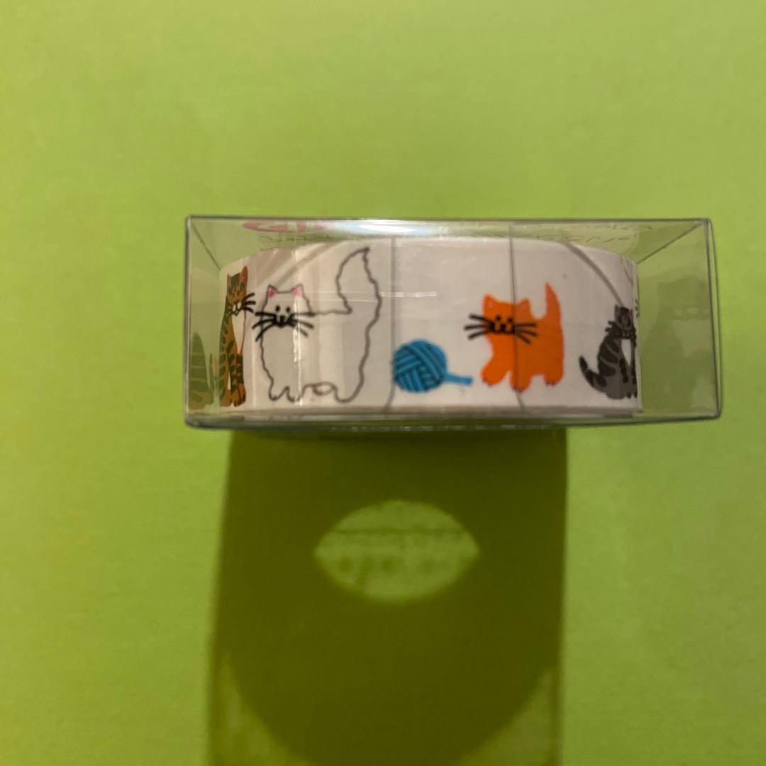 サンディライオン　ねこ　モンドリアン　ステッカー