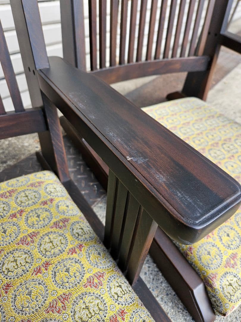 ジャパンヴィンテージ 光製作所 hikari 木製 座椅子 2脚セット 飛騨家具