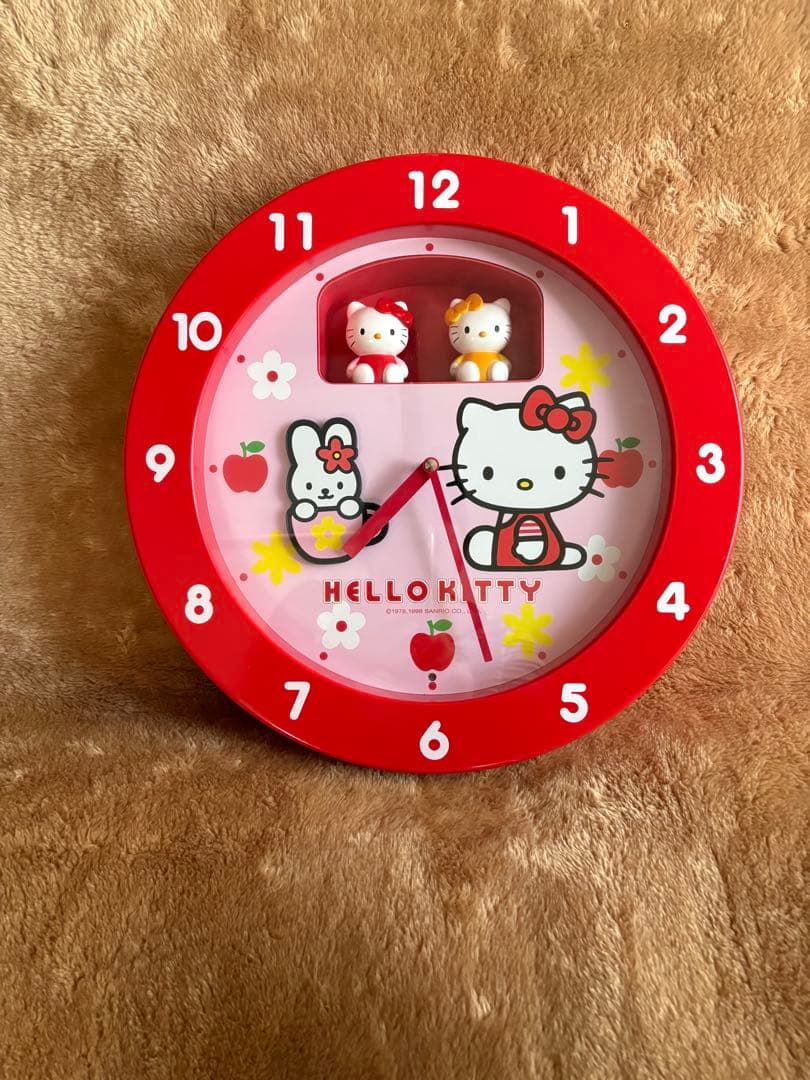 HELLO KITTY壁掛け時計　からくり時計⭐️動作確認済み
