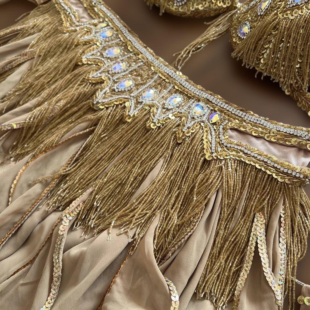 ベリーダンス SIM 衣装 セットアップ (ゴールド)