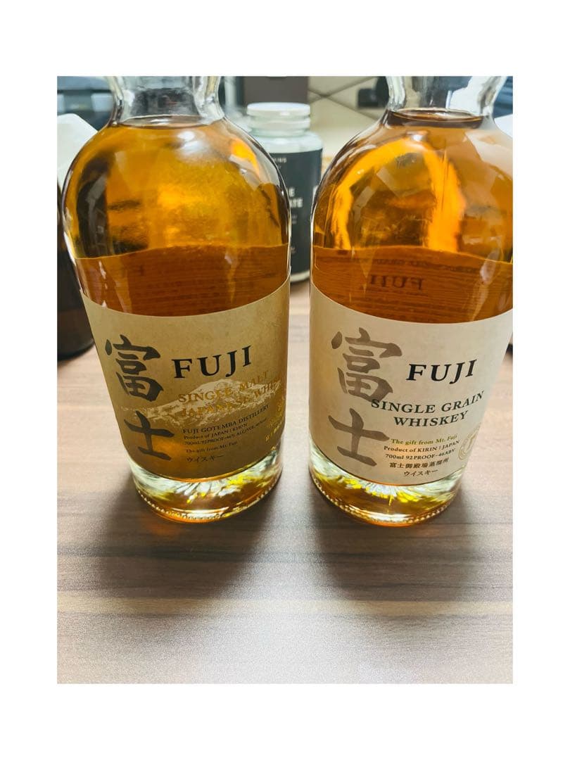 富士 シングルモルト、シングルグレーンウイスキー 2本セット
