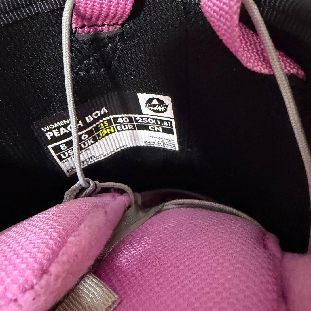 極美品 Burton PEACH BOA 25.0cm レディース　ブーツ