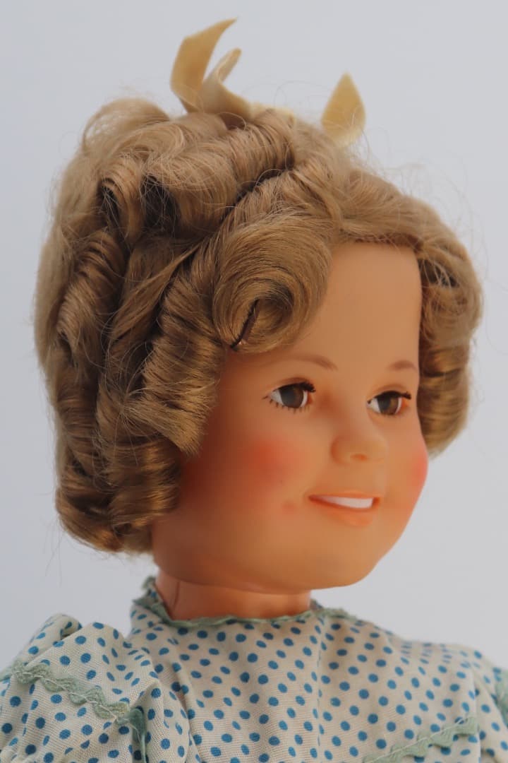 ビンテージ、シャーリー・テンプル人形 ポルカドットのドレス IDEAL