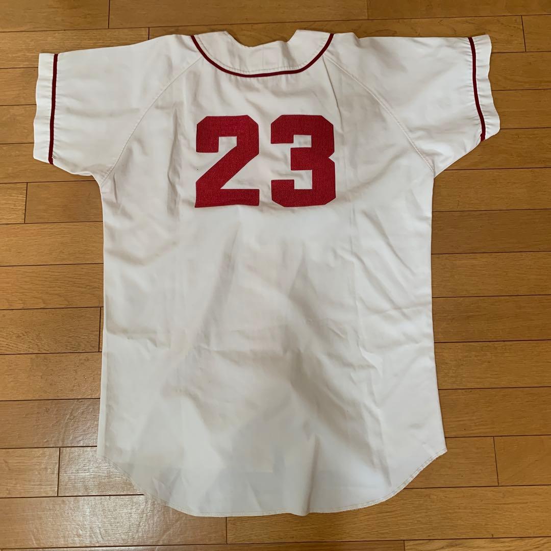 【ヴィンテージ】Mロゴ入り野球ユニフォーム　セットアップ　REWARD野球物語