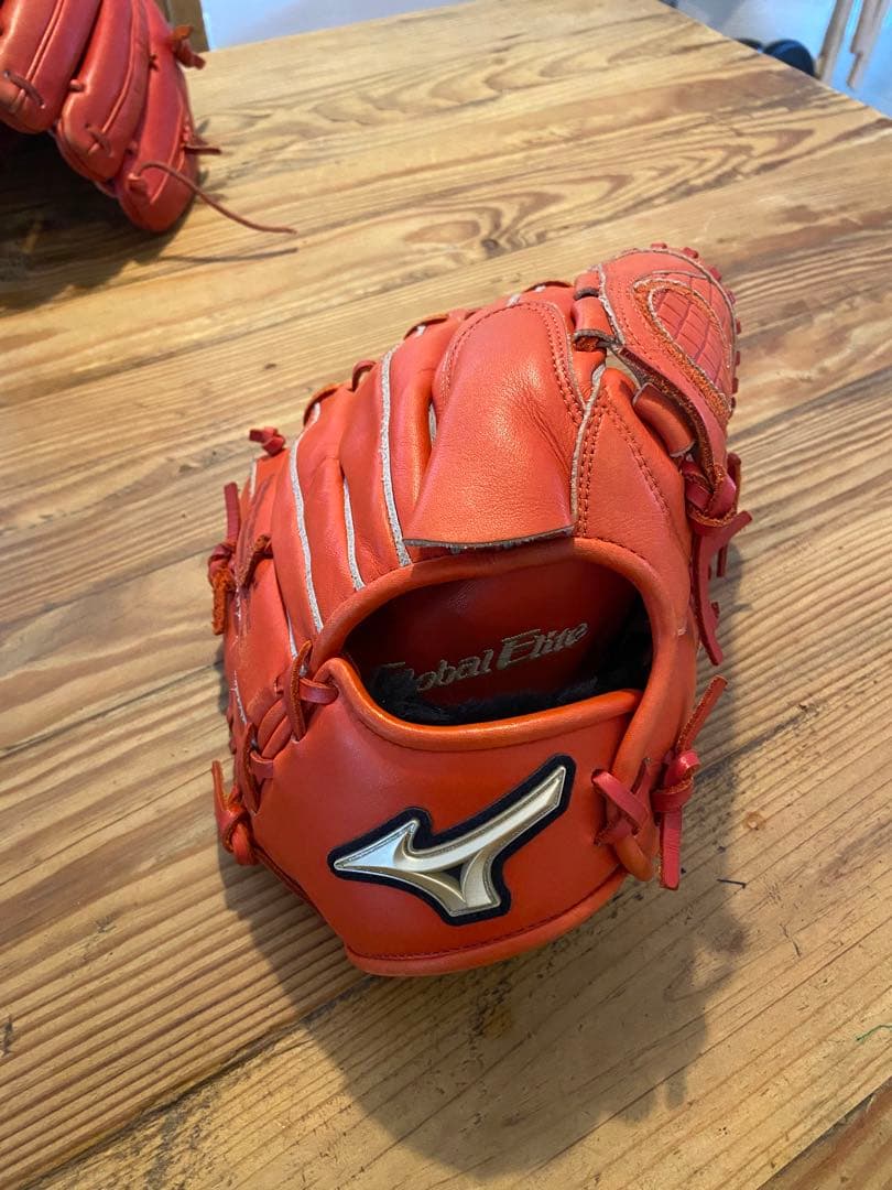 Mizuno Global Elite RG 少年用軟式グローブ オレンジ　美品