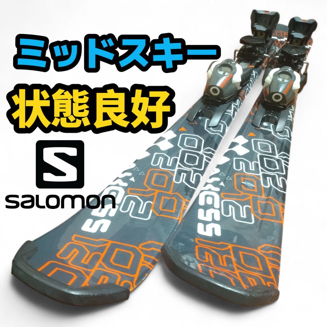 【状態良好☆】120cm　SALOMONミッドスキー板　送料無料！