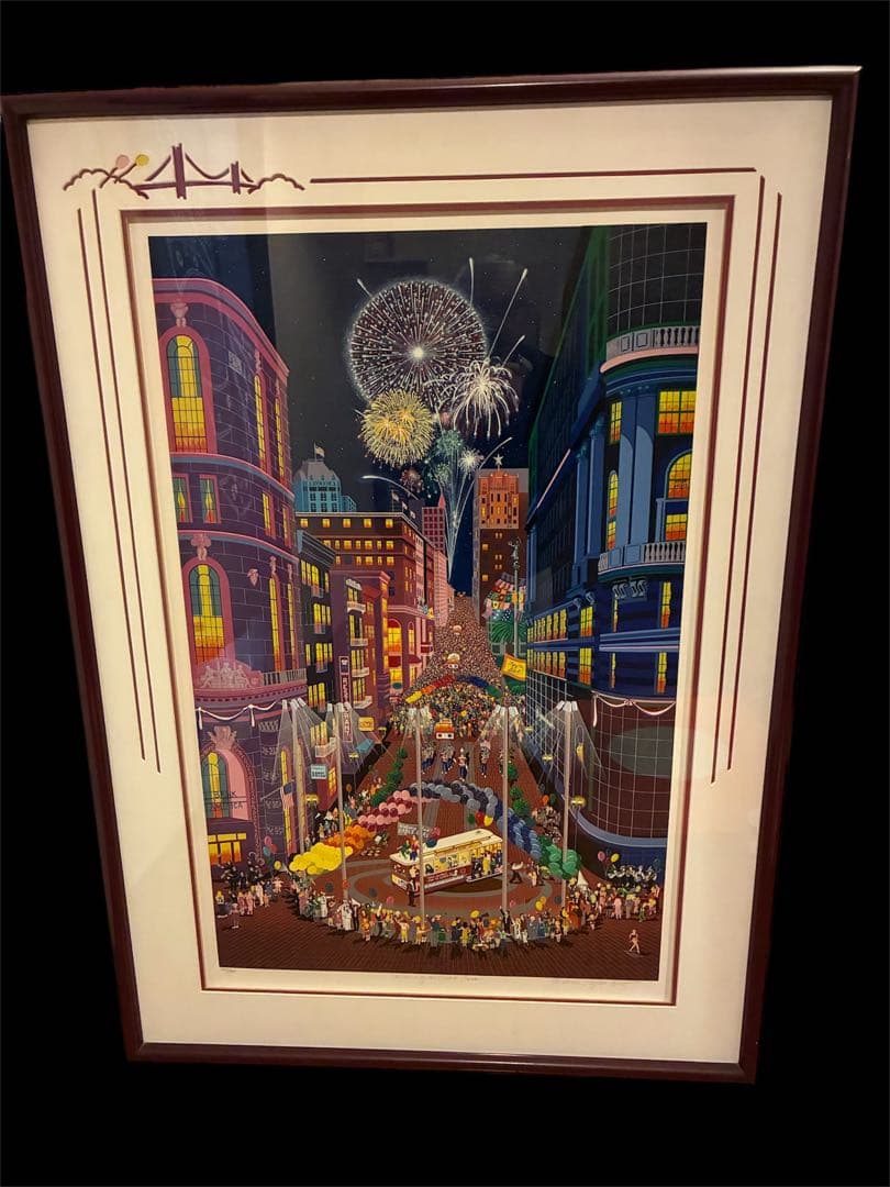 【メラニーケント】 「リターンケーブルカー」　シルクスクリーン(作品保証書付)