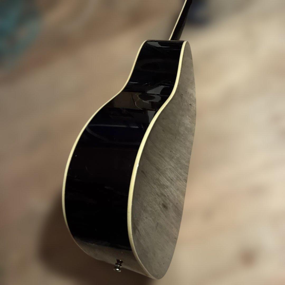 アコースティックギター ブラック 6弦
