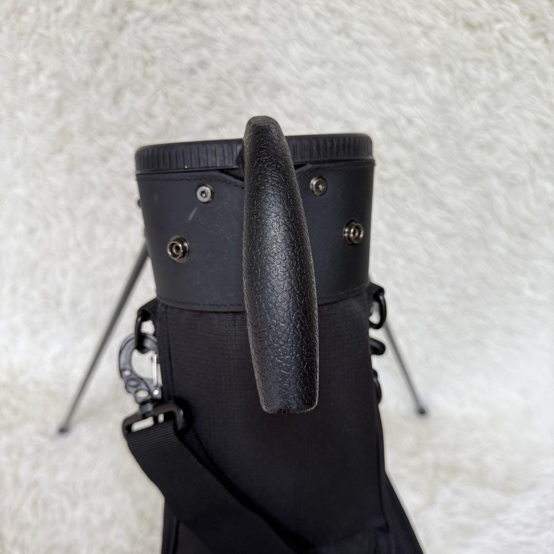 【ニューエラゴルフ】美品 セルフキャディバック ブラック カモフラ