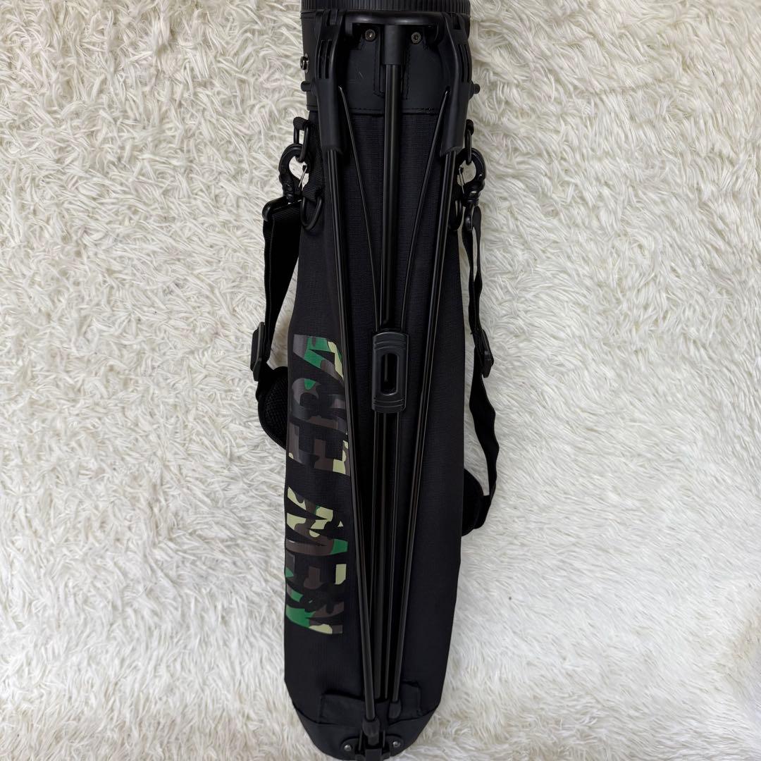 【ニューエラゴルフ】美品 セルフキャディバック ブラック カモフラ