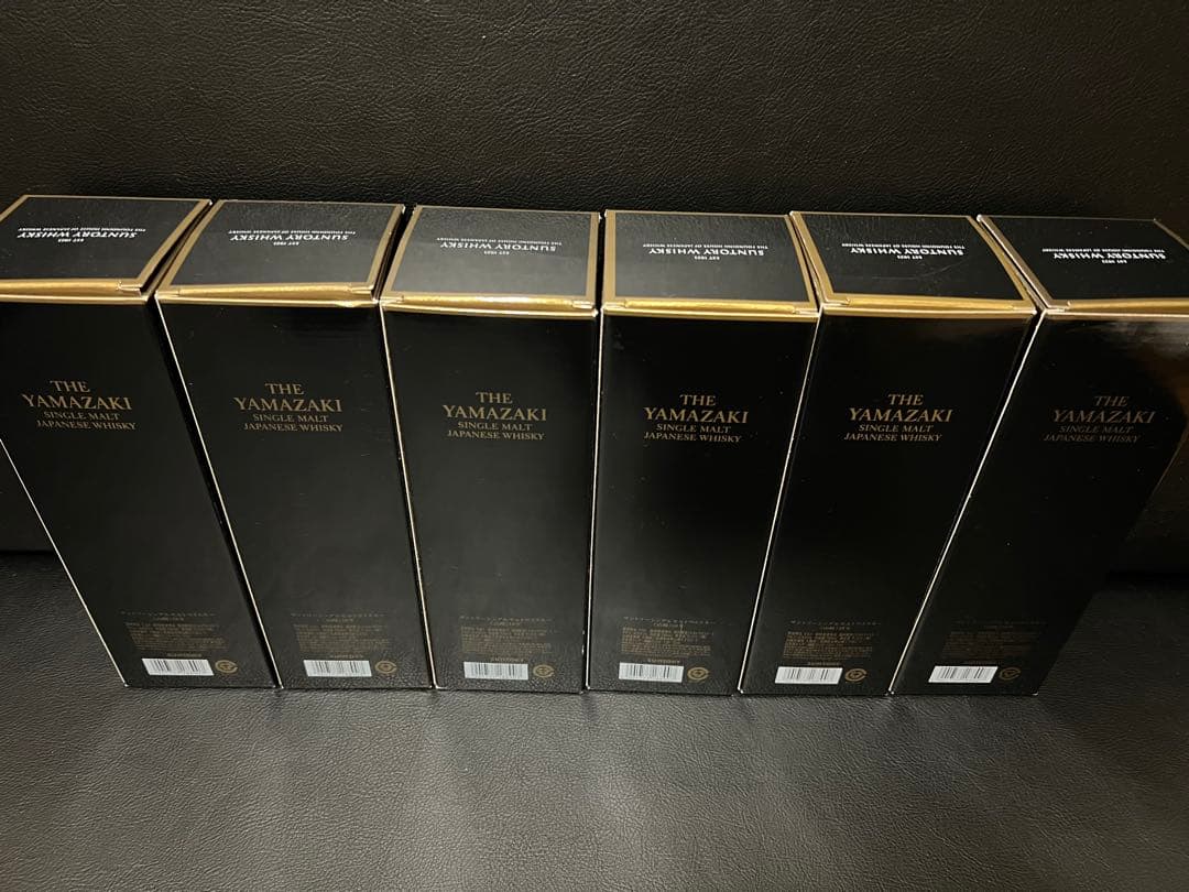 山崎 18年ウイスキー 空瓶・空箱6本セットおまけ一本