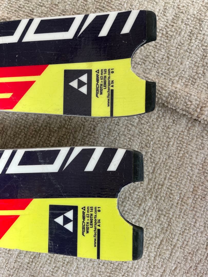 FISCHER フィッシャー　rc4 165 エッジ研磨済み　サイド87度