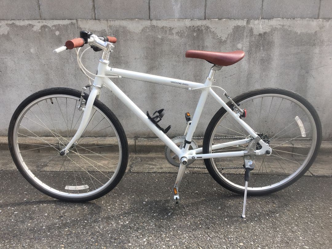 整備済 クロスバイク 自転車 子供 女子 26インチ 美品 綺麗 ホワイト 白