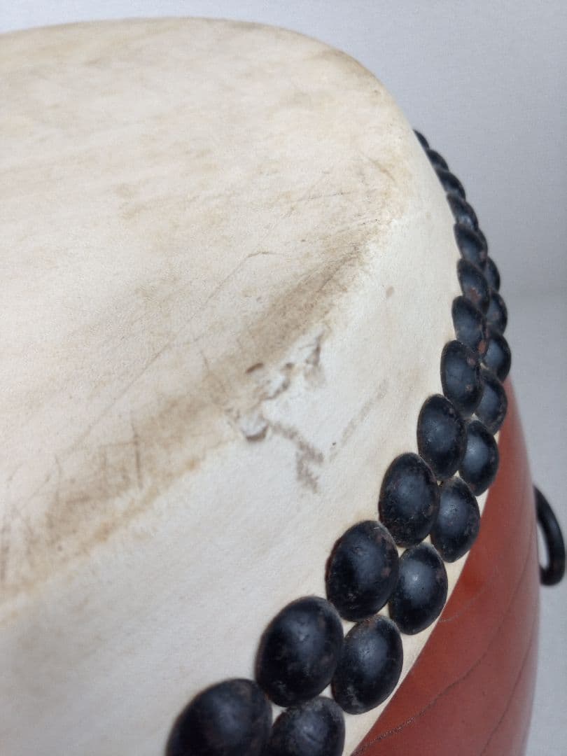 和太鼓 本欅胴 長胴太鼓 面径約30cm　*AN26