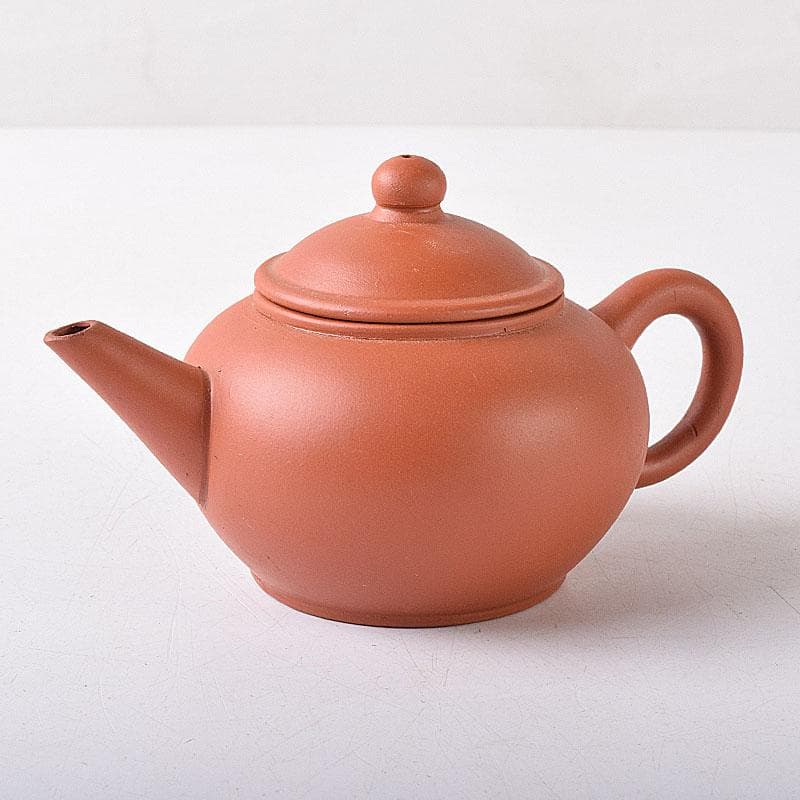 中国　中国宣興銘　紫砂　朱泥　急須　茶壷　V　R8233