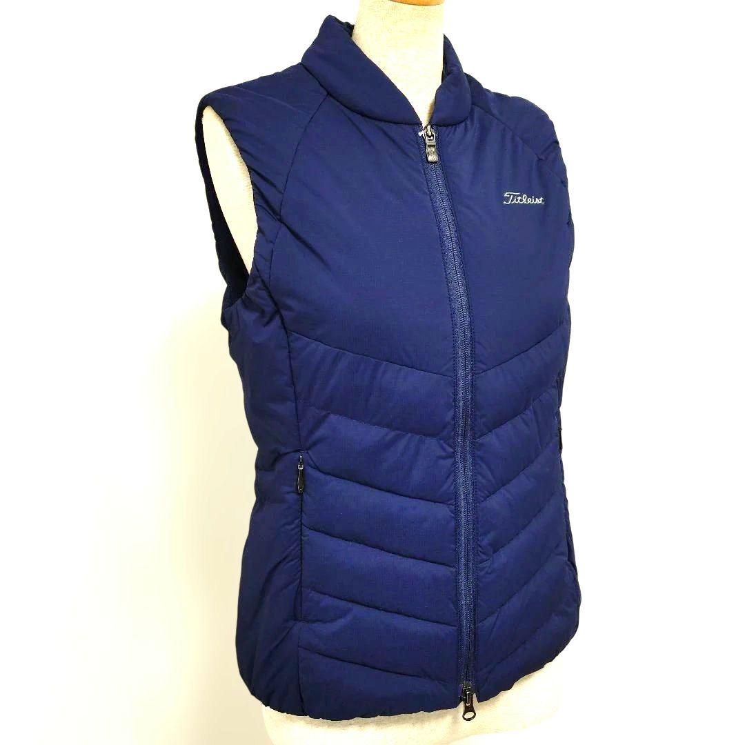 極美品★Titleist タイトリスト ゴルフ用 中綿ベスト M ネイビー