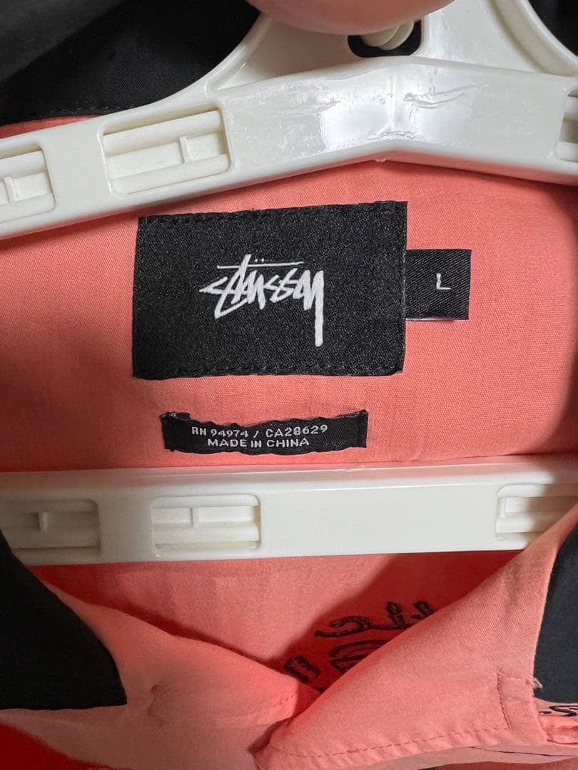 Stussy ピンク 半袖シャツ Lサイズ