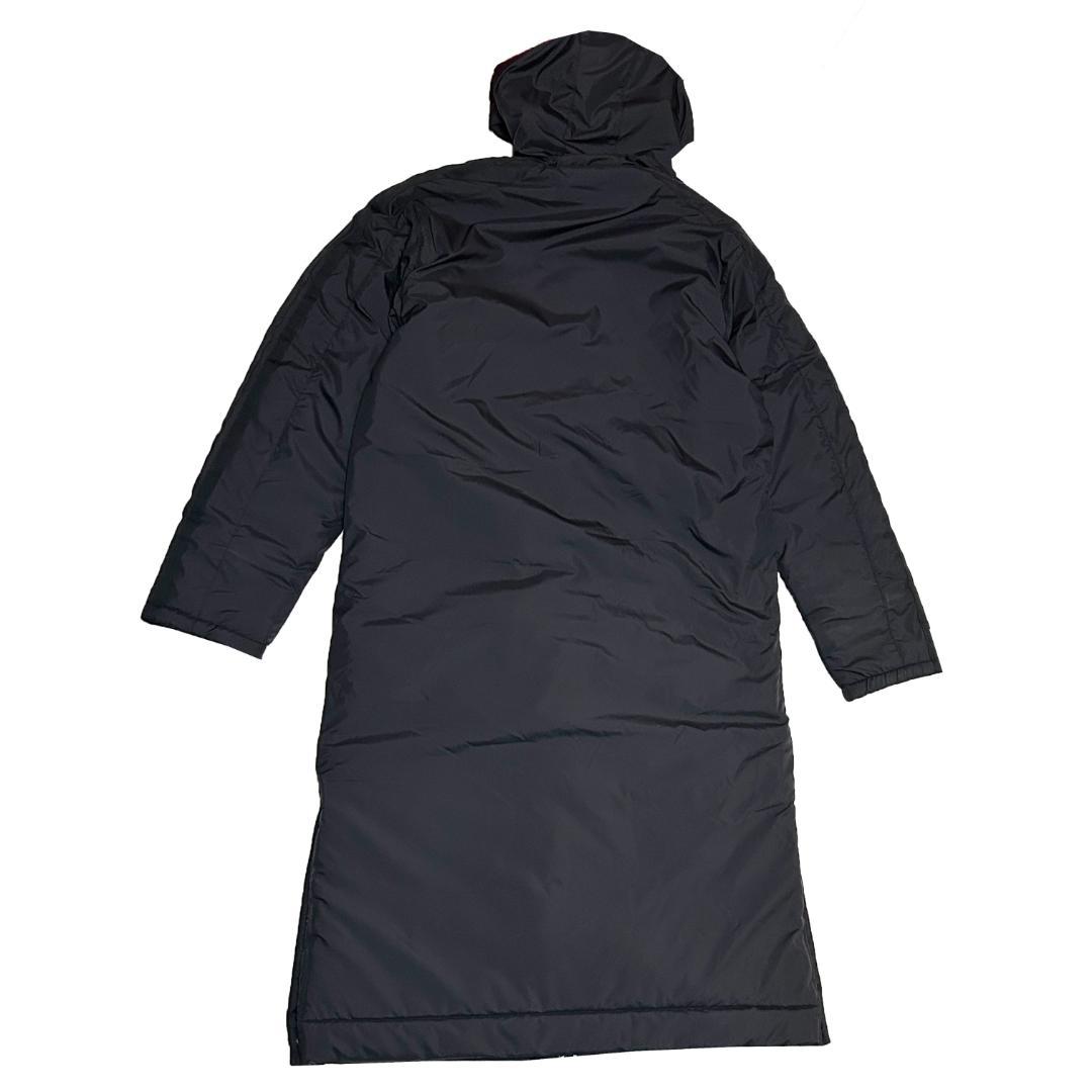 新品　ADIDAS　2XLサイズ　ロング ボアコート　ベンチコート　ブラック