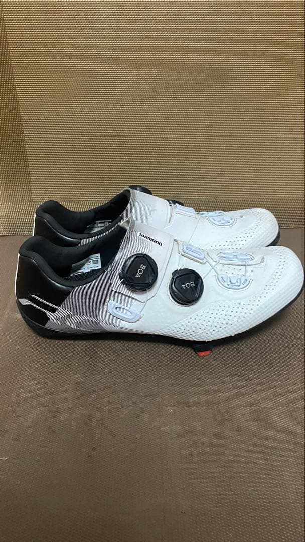 ひろ　 Shimano SH-RC902 ホワイト シューズ 24.5cm