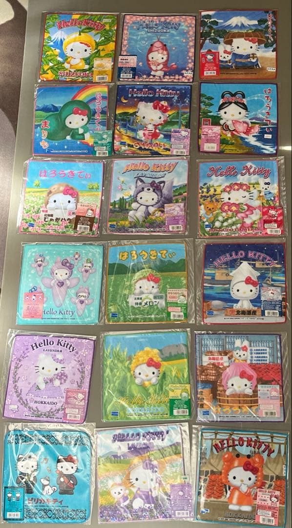最終値下げ キティちゃん ✨レア✨ご当地キティ プチタオル 249枚 まとめ売り